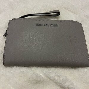 Michael Kors Silver Wristlet